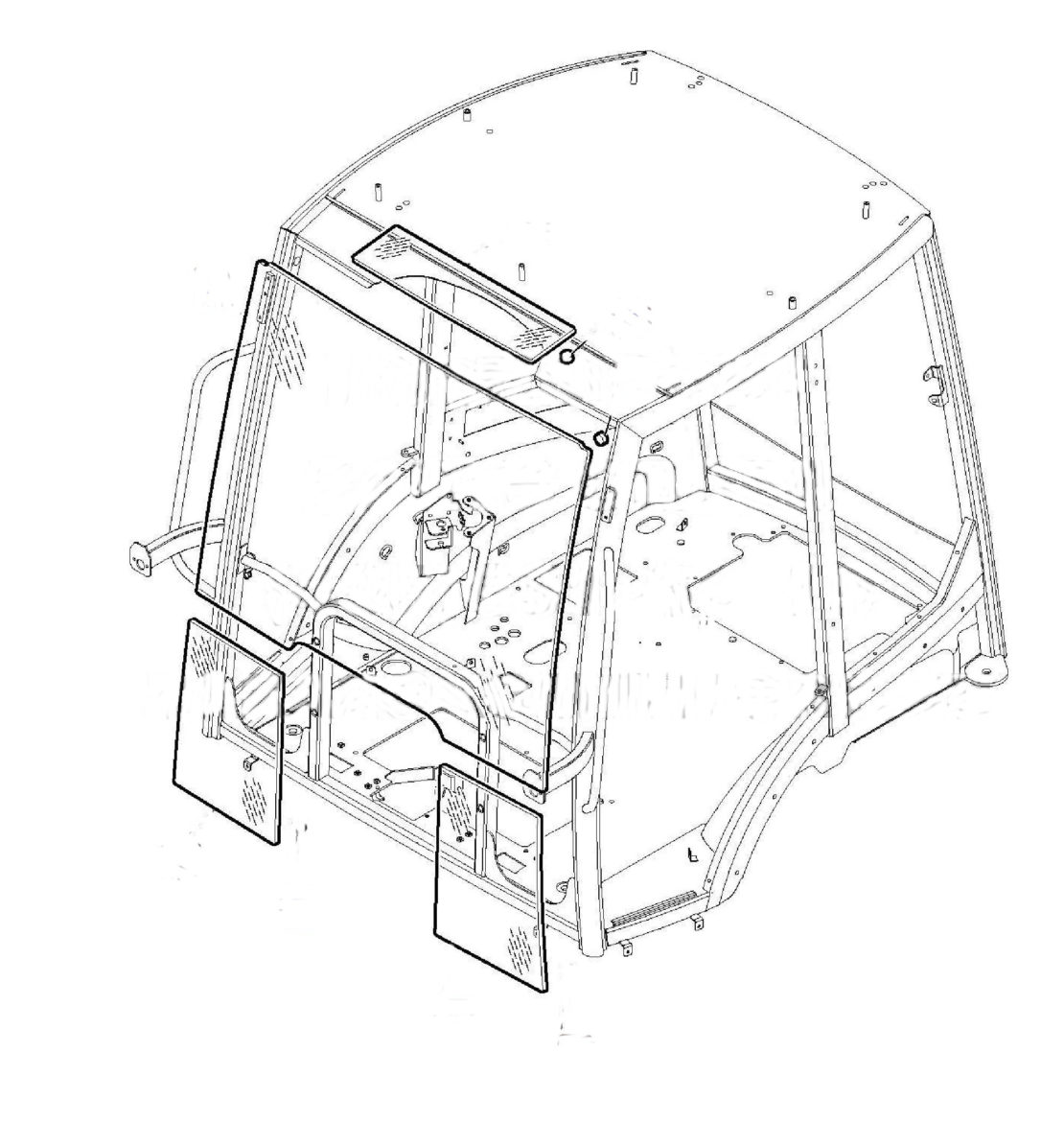 kabina komatsu